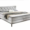 Boxspring BX2180 Rockaway 140x200cm - stof - grijs
