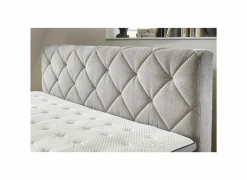 Boxspring BX2180 Rockaway 140x200cm - stof - grijs