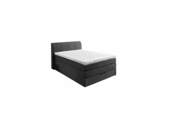 Boxspring BX1440  120x200cm - stof - antraciet met opbergruimte