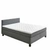 Boxspring BX1480 100x200cm - stof - grijs