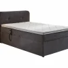 Boxspring BX1880  100x200cm - stof - grijs met opbergruimte