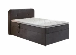 Boxspring BX1880  100x200cm - stof - grijs met opbergruimte