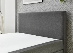 Boxspring BX890  160x200cm - stof - middengrijs