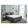 Boxspring Carla Max 180x200cm - stof - donkergrijs met opbergruimte