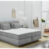 Boxspring Carla Mix 160x200cm - stof - grijs met opbergruimte