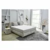 Boxspring Carla Normal 160x200cm - stof - beige met opbergruimte