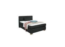 Boxspring Emilia 140x200cm - stof - antraciet