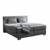 Boxspring Emilia 160x200cm - stof - grijs