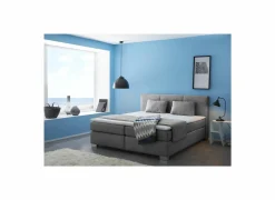 Boxspring Emilia 160x200cm - stof - grijs
