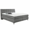 Boxspring Gitta 180x200cm - stof - lichtgrijs