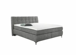 Boxspring Gitta 180x200cm - stof - lichtgrijs