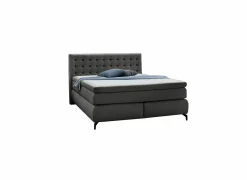 Boxspring Jessica 180x200cm - stof - antraciet