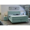 Boxspring Jessica 180x200cm - stof - turquoise