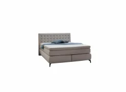 Boxspring Jessica 180x200cm - stof - lichtgrijs