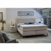 Boxspring Jessica 180x200cm - stof - lichtgrijs
