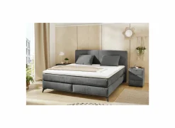 Boxspring Kira Mix 160x200cm - stof - donkergrijs