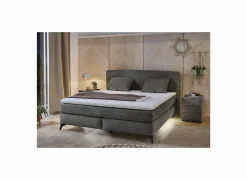 Boxspring Kira Normal 160x200 - stof - donkergrijss