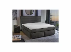 Boxspring Livia Mix 180x200cm - stof - donkergrijs