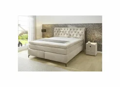 Boxspring Scarlett mix 180x200cm - stof - greige