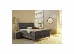 Boxspring Scarlett Mix 180x200cm - stof - grijs