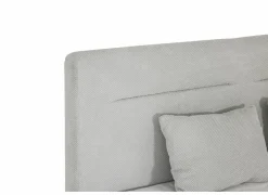 Boxspring Simone 180x200cm - stof - ecru met opbergruimte