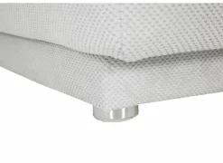 Boxspring Simone 180x200cm - stof - ecru met opbergruimte