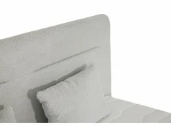 Boxspring Simone 160x200cm - stof - ecru met opbergruimte