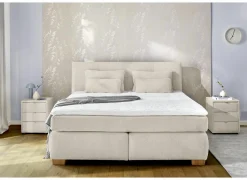 Boxspring Ulla 180x200cm - stof - beige