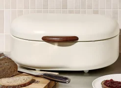 Broodtrommel Crust 40x29cm - metaal - beige