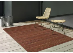 Buitentapijt Brandon 80x150cm - jute - rood & bruin