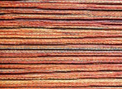 Buitentapijt Brandon 80x240cm - jute - rood & bruin