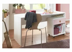 Bureau Cindy 140x70cm - decor - roze & wit