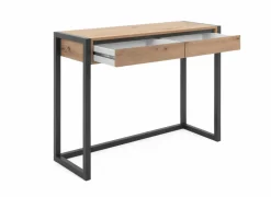 Bureau Denver 100x35x75cm - decor - artisanale eik & antraciet