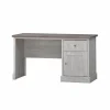 Bureau Eline 135x60cm - decor - white oak & autumn oak