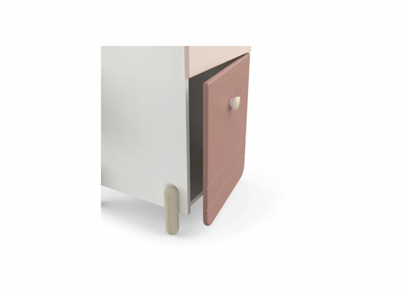 Bureau Jade 104x44cm - decor - mat roze & mat wit