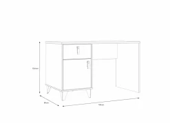 Bureau Lya 120x60cm - decor - cabezone oak & mauvella oak