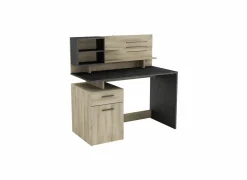 Bureau Malicia 122x59cm - decor - eik & zwart