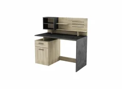 Bureau Malicia 122x59cm - decor - eik & zwart