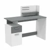 Bureau Platon 122x55cm - decor - wit & grijs