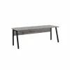 Bureau Pronto 2 200x80x73cm - melamine - sherman grijs