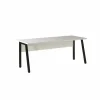 Bureau Pronto 1 180x80x73cm - melamine & metaal - wit