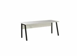 Bureau Pronto 1 180x80x73cm - melamine & metaal - wit