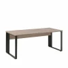 Bureau Rio 2 180x80x73cm - melamine - humus eik