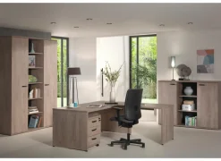 Bureau Rio 2 180x80x73cm - melamine - humus eik