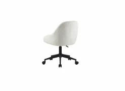 Bureaustoel Clover 56,5x61x87cm - stof - wit teddy