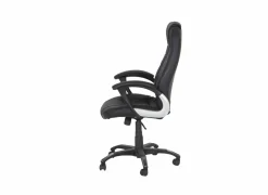 Bureaustoel Gaga 68x68x120cm - lederlook - zwart