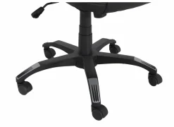 Bureaustoel Gaga 68x68x120cm - lederlook - zwart