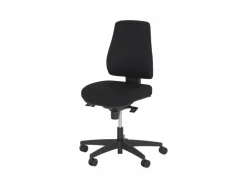 Bureaustoel Sigmund 47x49x107cm - stof - zwart