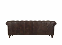 Chesterfield Stanley 3-zit - leder - bruin