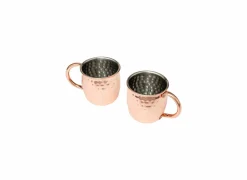 Cocktailglas Moscow Mule 47cl - roestvrij staal - koper set van 2